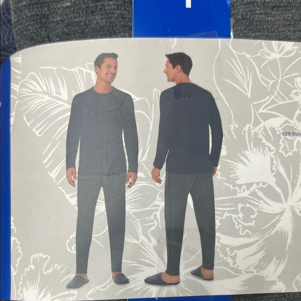 Tommy Bahama Navy and Gray Men's Knit Lounge Set